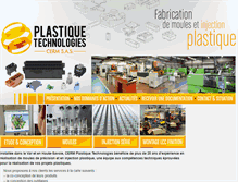 Tablet Screenshot of plastique-technologies.com